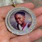 Hip Hop Round Shape Photo Frame Pendant  customdiamjewel   