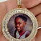 Hip Hop Round Shape Photo Frame Pendant  customdiamjewel   