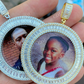 Hip Hop Round Shape Photo Frame Pendant  customdiamjewel   
