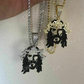 Jesus Piece Black Diamond Pendant  customdiamjewel   