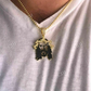 Jesus Piece Black Diamond Pendant  customdiamjewel   