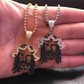 Jesus Piece Black Diamond Pendant  customdiamjewel   