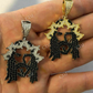 Jesus Piece Black Diamond Pendant  customdiamjewel   