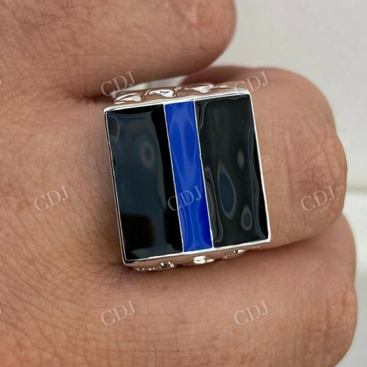 Gorgeous Hip Hop Men's Ring In Sterling Silver  customdiamjewel   