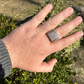 14K Yellow Gold Square Micropave Hip Hop Ring  customdiamjewel   