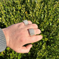 14K Yellow Gold Square Micropave Hip Hop Ring  customdiamjewel   