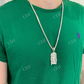 Natural Diamond Baguette Jesus Piece Pendant  customdiamjewel   
