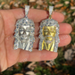 Natural Diamond Baguette Jesus Piece Pendant  customdiamjewel   