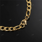 3-9MM Plain Gold Figaro Chain hip hop jewelry CustomDiamJewel