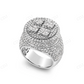 925 Silver Iced Out Moissanite Diamond Champion Round Ring hip hop jewelry CustomDiamJewel