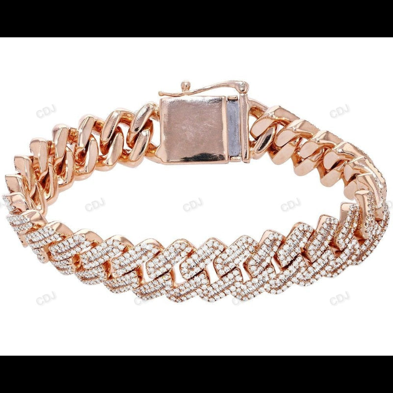 14MM Wholesale Silver Moissanite Miami Cuban Bracelet
