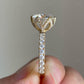 Tulip Set Lab Grown Diamond Engagement Ring customdiamjewel