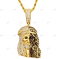 Hip Hop Gold Plated Sterling Silver Jesus Pendant hip hop jewelry CustomDiamJewel