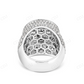 925 Silver Iced Out Moissanite Diamond Champion Round Ring hip hop jewelry CustomDiamJewel