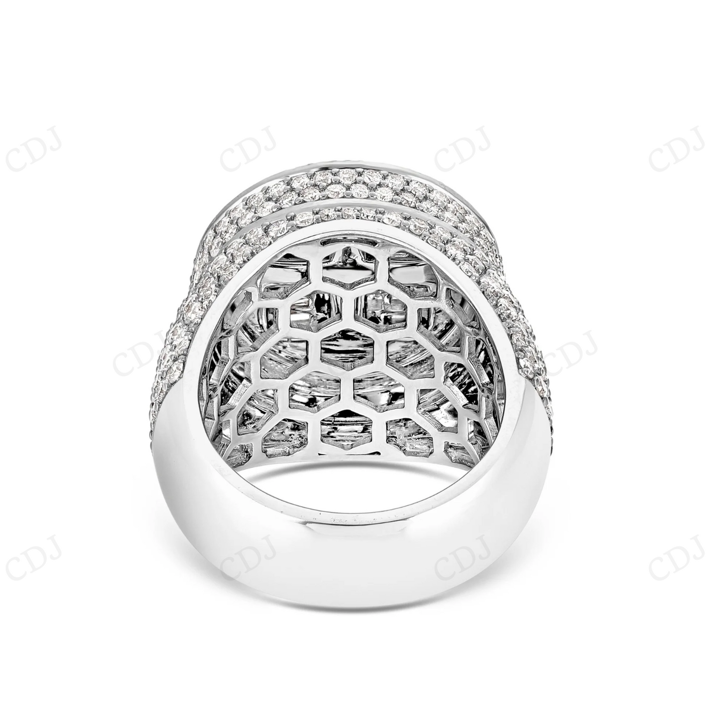 925 Silver Iced Out Moissanite Diamond Champion Round Ring hip hop jewelry CustomDiamJewel