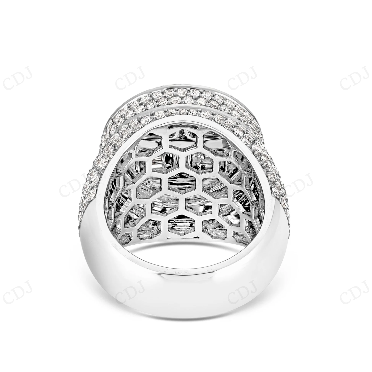 925 Silver Iced Out Moissanite Diamond Champion Round Ring hip hop jewelry CustomDiamJewel