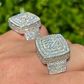 Round Cut Diamond Large Iced Out Hip Hop Ring  customdiamjewel   