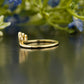 Elegant Gold Tiara Stackable Ring