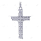 2.7 Inch Lab Grown Jesus on Cross Two Tone Gold Pendant Hip Hop Pendent CustomDiamJewel