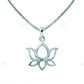 Solid Sterling Silver Lotus Style Pendant hip hop jewelry CustomDiamJewel