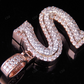 1.5" 2 CTW 18K Solid Gold Real Diamond Custom Initial 'S' Letter Pendant CustomDiamJewel