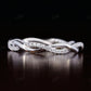 Infinity Natural Diamond Twisted Wedding Band  customdiamjewel   