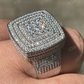Round Cut Diamond Large Iced Out Hip Hop Ring  customdiamjewel   