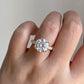 Tulip Set Lab Grown Diamond Engagement Ring customdiamjewel