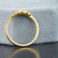 Elegant Gold Tiara Stackable Ring
