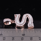 1.5" 2 CTW 18K Solid Gold Real Diamond Custom Initial 'S' Letter Pendant CustomDiamJewel