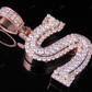 1.5" 2 CTW 18K Solid Gold Real Diamond Custom Initial 'S' Letter Pendant CustomDiamJewel