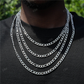 3-9MM Plain Gold Figaro Chain hip hop jewelry CustomDiamJewel