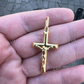 10K Hip Hop Jesus on Cross Crucifix Pendant  customdiamjewel   