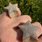 Customized Diamond Hip Hop Star Ring  customdiamjewel   
