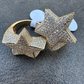 Customized Diamond Hip Hop Star Ring  customdiamjewel   