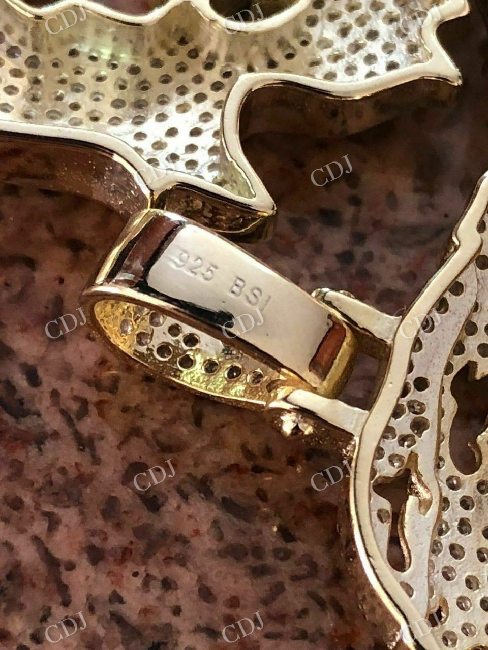 925 Silver Ghost Cut Out Jesus Pendant  customdiamjewel   