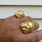 18K Solid Gold Hip Hop Diamond Skull Ring For Men's  customdiamjewel   
