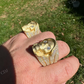 18K Solid Gold Hip Hop Diamond Skull Ring For Men's  customdiamjewel   