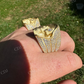 18K Solid Gold Hip Hop Diamond Skull Ring For Men's  customdiamjewel   