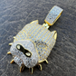 Natural Colorless Diamond Pitbull Dog Pendant  customdiamjewel   
