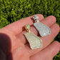 Natural Diamond Georgia Shape Atlanta Pendant  customdiamjewel   
