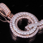 1.5" 1.5 CTW 14K Gold Real Diamond Custom 3D Initial 'Q' Letter Pendant CustomDiamJewel