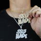 Baguette Moissanite Diamond SELF MADE Pendant hip hop jewelry customdiamjewel