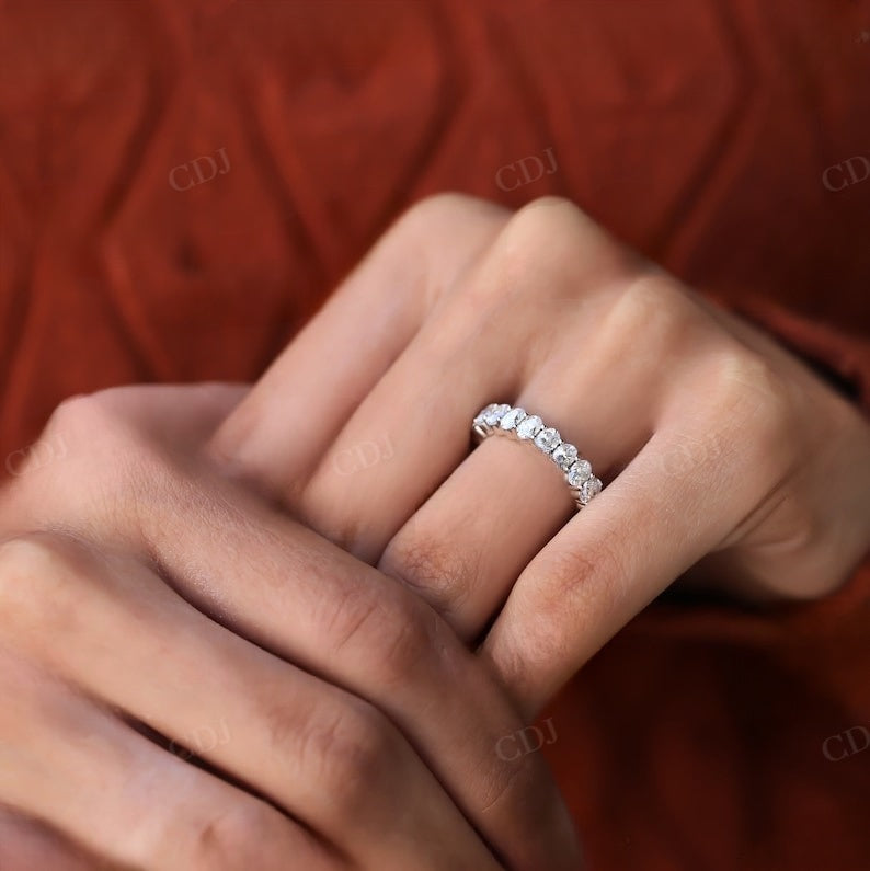 3.96 carat Oval Shape Natural Diamond Wedding Band  customdiamjewel   