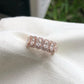 Oval Cut Lab Grown Diamond Gold Wedding Band customdiamjewel