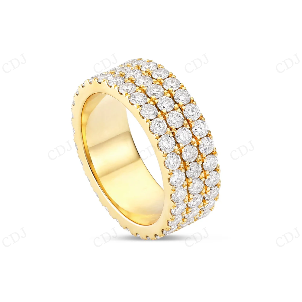 Iced Out Moissanite Sterling Silver Stackable Style Hip Hop Ring hip hop jewelry CustomDiamJewel
