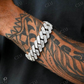 19MM Diamond Prong Baguette Cuban Link Bracelet For Men  customdiamjewel   