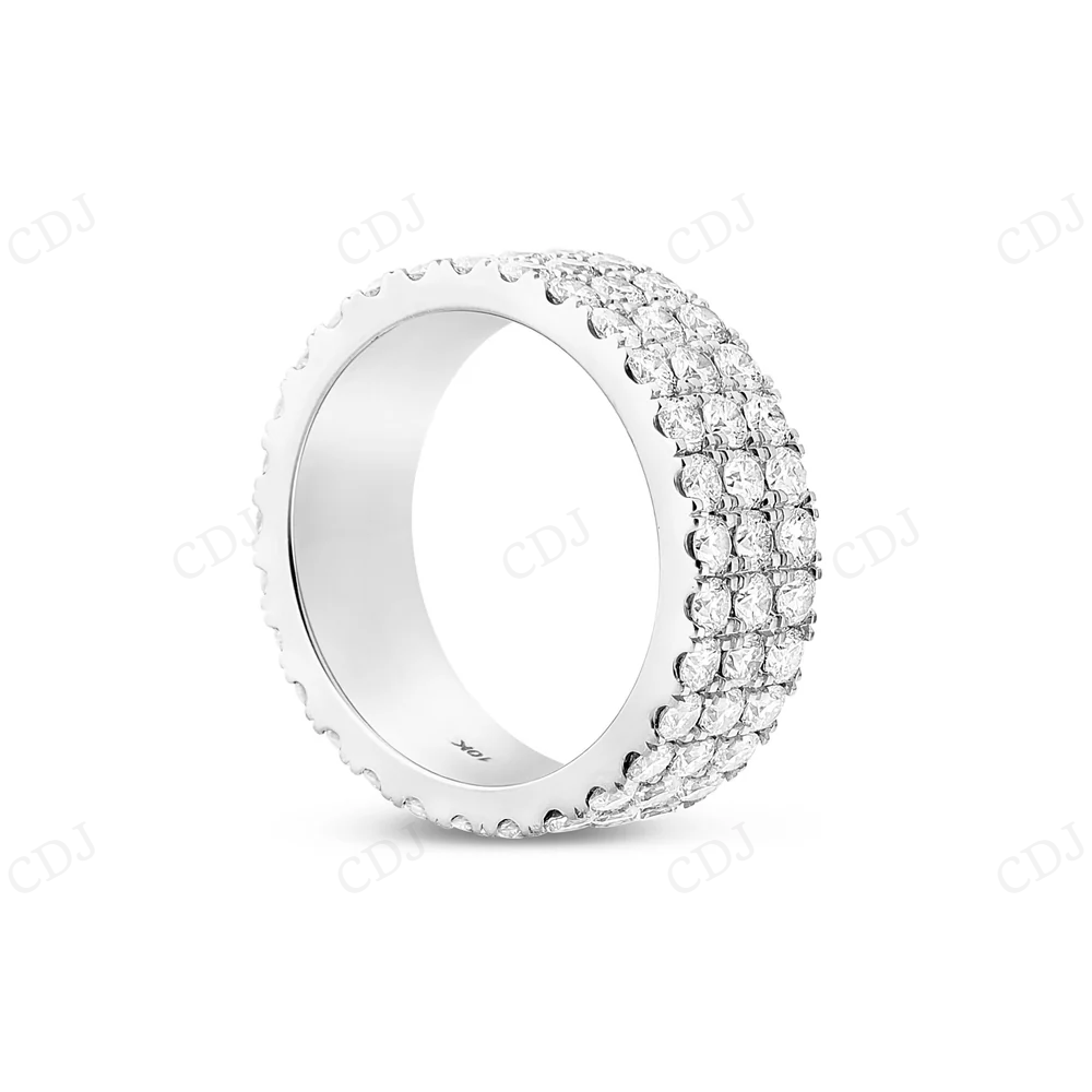 Iced Out Moissanite Sterling Silver Stackable Style Hip Hop Ring hip hop jewelry CustomDiamJewel