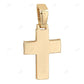 10K Yellow White Gold Baguette Lab Grown Diamond Cross Pendant Hip Hop Pendent CustomDiamJewel