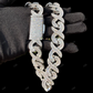 925 Sterling Silver Moissanite Cuban Chain Gift For Mens CustomDiamJewel